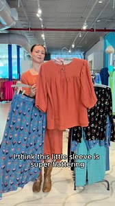 123 reactions · 4 comments | Greetings from Julianna and our lovely store in New York!  Here she’s showing off her sale favorites – the charming tulip print Mozaik and the soft linen pieces Vera from our basics collection. The delicate floral pattern pairs beautifully with the subtle checks! | Gudrun Sjödén English | Facebook