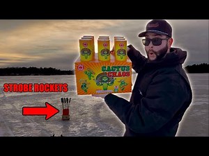 Trying Some New “BIG RIPPER” Fireworks on a Frozen Lake!
