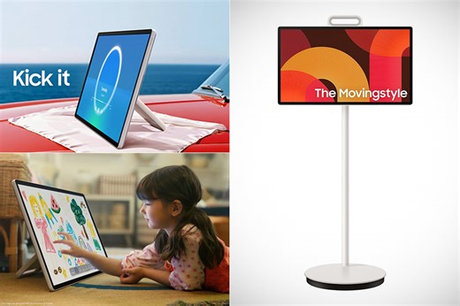 First Look at Samsung’s Movingstyle, a 27-Inch Screen That Rolls, Detaches, and Runs on Battery