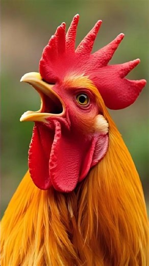 “Rooster Shakes the Morning Sky ! Loud & Proud” #rooster #morning call #loud&proud #chirpfacts