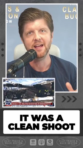 The Clay Travis & Buck Sexton Show on Instagram: "Using his CIA experience, @BuckSexton examines the latest evidence in the Minneapolis ICE shooting: "To me, it's very clearly a clean clear shoot, based on what a standard law enforcement use of force would be."⁠"
