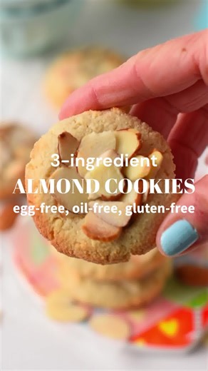 3-Ingredient Almond Flour Cookies - RECIPE IN COMMENT - NO Eggs, NO Dairy | The Conscious Plant Kitchen