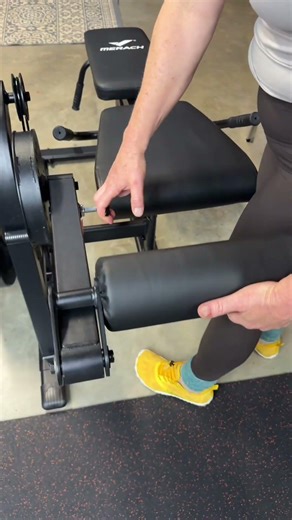 Merach leg extension and hamstring curl machine for lower body strength, joint support, and at-home