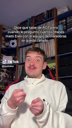 ¿Cuántos titanes mató Eren con el equipo de maniobras? #anime #manga #snk #aot #attackontitan