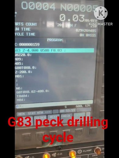 #CNC TURNING #G83 pecking #drilling