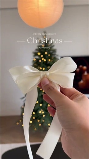 How to make bows decorate Christmas tree ? #decor #decoration #christmastree #christmas #xmas