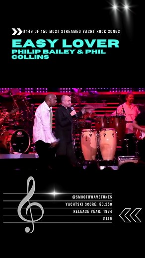 4.3K views · 167 reactions | #149 – Philip Bailey & Phil Collins, “Easy Lover” (1984)  “She’s an easy lover, she’ll get a hold on you.” The energetic duet hit #2 on the Billboard Hot 100 and became a staple of MTV’s golden era. | Smooth Wave Tunes | Facebook