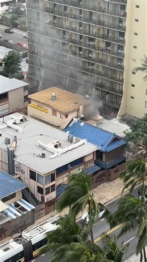 Isaac Scharsch on Instagram: "Today HFD responded to a fire in the old abandoned buildings on Kūhiō Ave near Seaside in Waikīkī. This is the same spot that used to have Alley Cats, Hawaii By Night, and Tsunamis, and the area has been abandoned for some time now. Mahalo nui to HFD for the quick work getting it under control, and mahalo to HPD and everyone who helped with traffic and keeping the area safe. This is exactly why this property gotta get secured hard and pushed toward demolition. Peopl