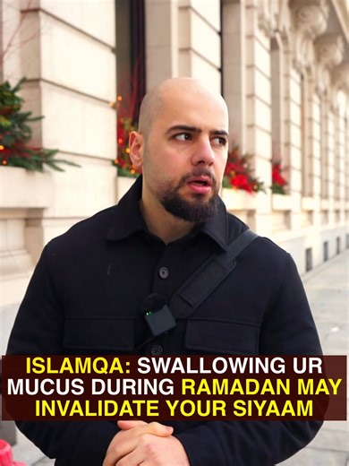 does mucus invalidate your siyaam? #sunnahrasul #sunnahnabi #sunnah