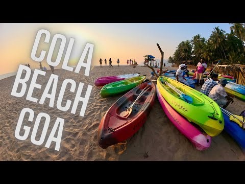 Cola beach Goa / kayaking beach / blue lagoon cola beach