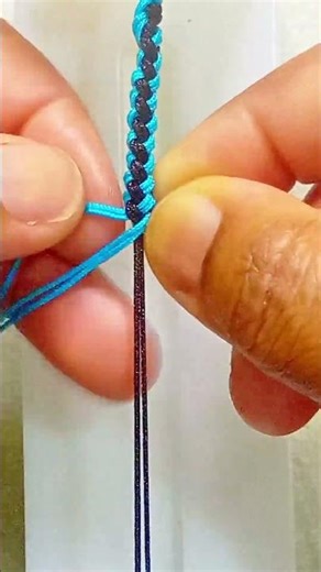 how to make macrame (double helix) pattern