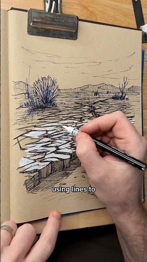 Lines describe form while shading!