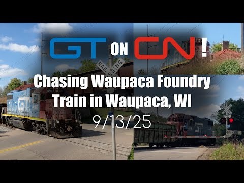 Chasing Waupaca Foundry Train W/ GTW Leader! | 9/13/25