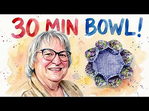 🧵 DIY Fabric Bowl Tutorial | Easy Quilted Basket from Layer Cake Circles!