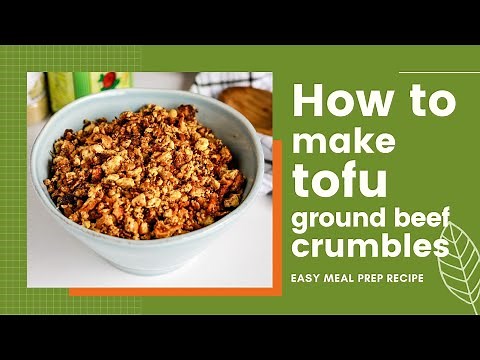 Easy Tofu Ground Beef Crumbles