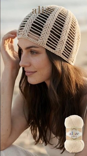 Hair Accessory with Alize Diva Yarn