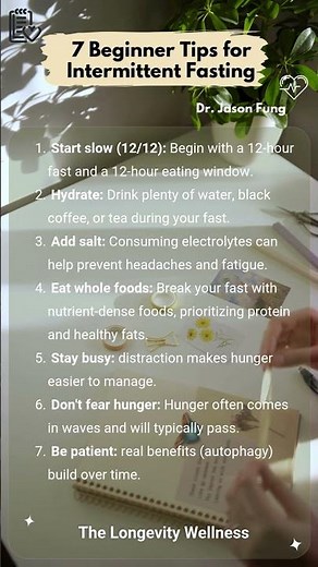 7 Beginner Tips for Intermittent Fasting - Dr. Jason Fung