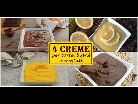 4 CREME per torte, crostate e bigne-RICETTA DA SALVARE