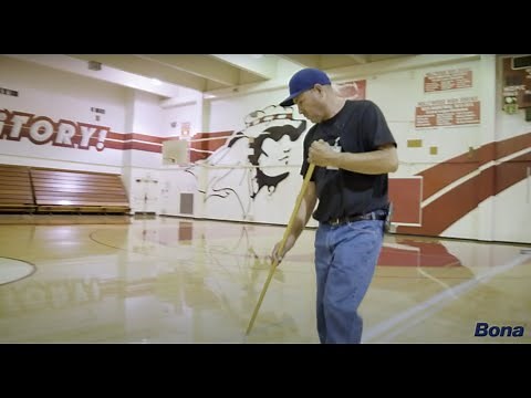 Bona SuperCourt® Hardwood Gym Floor Recoating Demo
