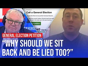 Meet the man behind the viral petition calling for a general election | LBC