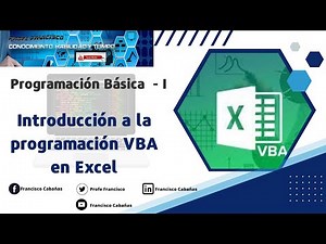 Video 1 - Introduction to VBA Programming in Excel