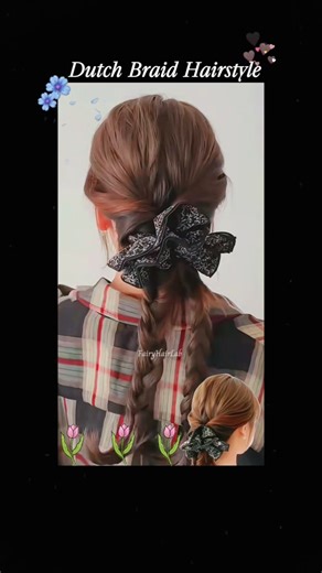 Dutch Braid Hairstyle 💝 Tutorial 💮 Fairy Hair Lab 🍁