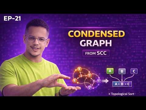 From SCC to Condensed Graph 🚀 | Topological Order Explained | Phase 2.3.4