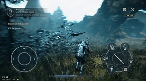 Controlling Fantasy Knight Character Using Mobile Video Game UI. Using Magic Items And Attacking Enemies With Mobile Game UI. Playing Mobile Video Game. Digital UI. RPG. Boss Fight. Fail