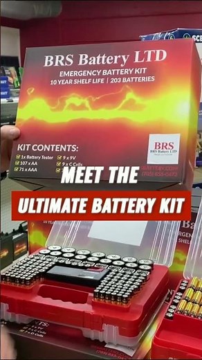203 Alkaline Battery Kit - Emergency - Survival Prepper - Off grid - Homestead