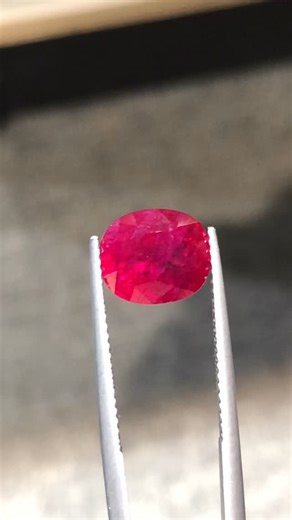 Gemstone_Galaxy on Instagram: "Ruby – 3.98 Ct – Oval Shape – Pinkish Red – No Heat – GGT Certified – Tajikistan 🇹🇯 A remarkable 3.98 carat natural ruby presented in a classic oval shape displaying a rich pinkish red color with excellent saturation and lively brilliance Certified by GGT and confirmed unheated, this gemstone preserves its natural color integrity and crystal structure Sourced from Tajikistan 🇹🇯, the ruby shows attractive transparency strong face-up presence and elegant symmetry
