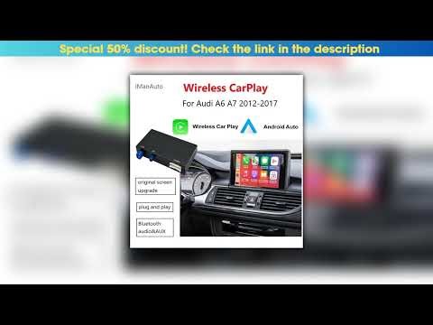 Exclusive Wireless CarPlay Android Auto Interface for Audi A6 C7 A7 2012-2018 Bluetooth Audio Rear•