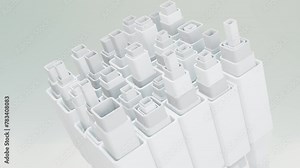 3d background abstract. Satisfying abstract animation. Motion geometric cubes. 4k seamless looped video.