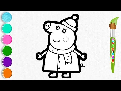 How to Draw Mummy Pig | Easy Drawing for Kids