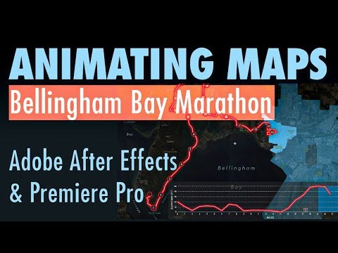 Animated (unofficial) Map of Bellingham Bay Marathon. Made w/ ArcGIS, After Effects & Premiere Pro