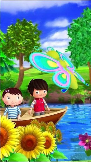 We Love Spring! 🌞🌼Row Row Row Your Boat #LBB #VehicleSong #SeasonalSong