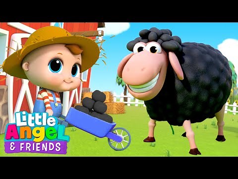 Baa Baa Black Sheep Song | Little Angel And Friends Kid Songs