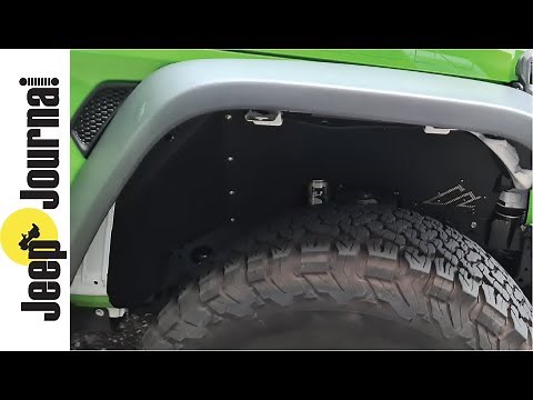 Jeep JL Wrangler Inner Fender - American Adventure Lab Quick-Release Front Inner Fender Installation