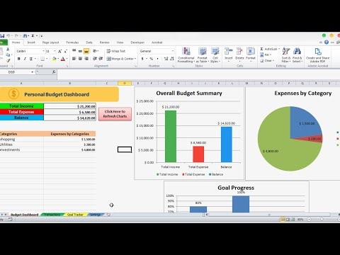 Personal Budget & Goal Tracker (Excel+ VBA Based with Automation)