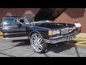 Black 1990 Chevy Caprice LS Box Chevy, Supercharged on 28s! One of the Hardest!