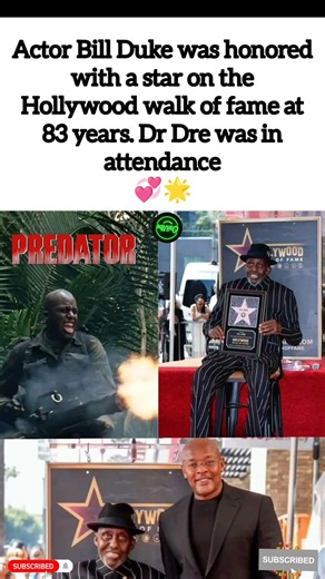 Bill Duke Honored with Hollywood Walk of Fame Star Dr. Dre Shows Support ⭐🎬 #osiivibe #shorts