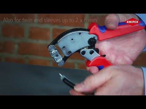 KNIPEX Twistor®16 - Crimper for End Ferrules