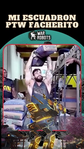 Escuadron PTW con una mochila War Robots