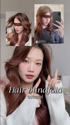 hair blindfold tutorial #hairstyle #hairtok