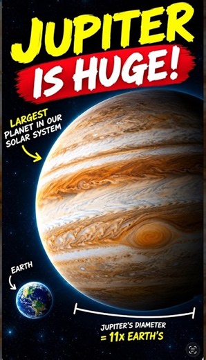 Jupiter Is HUGE! 🤯 The Largest Planet in Our Solar System 🪐