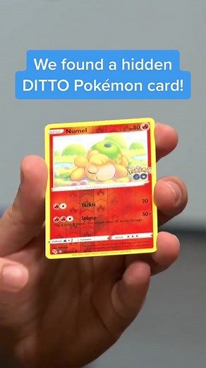Pokémon GO finally comes to the Pokémon TCG, and we found a DITTO! #pokemon #ditto #pokemongo #pokemoncards #pokemontiktok #pokemontcg