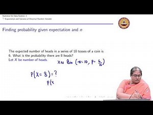 Lecture 10.5 - Binomial distribution - Expectation and variance of Binomial random variable