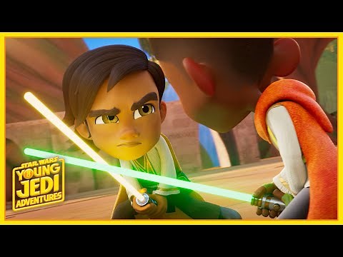 Kai and Djovi Practice | Star Wars: Young Jedi Adventures |‪@disneyjr‬ X ‪@StarWarsKids‬​