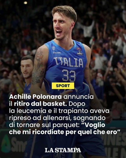 Achille Polonara annuncia il ritiro dal basket