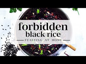 Forbidden Black Rice: Incredible Black Rice Pilaf!