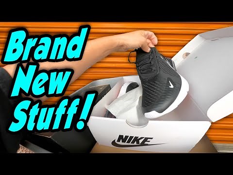 Finding BRAND NEW ITEMS in the locker I bought at the abandoned storage auction, and I just started!